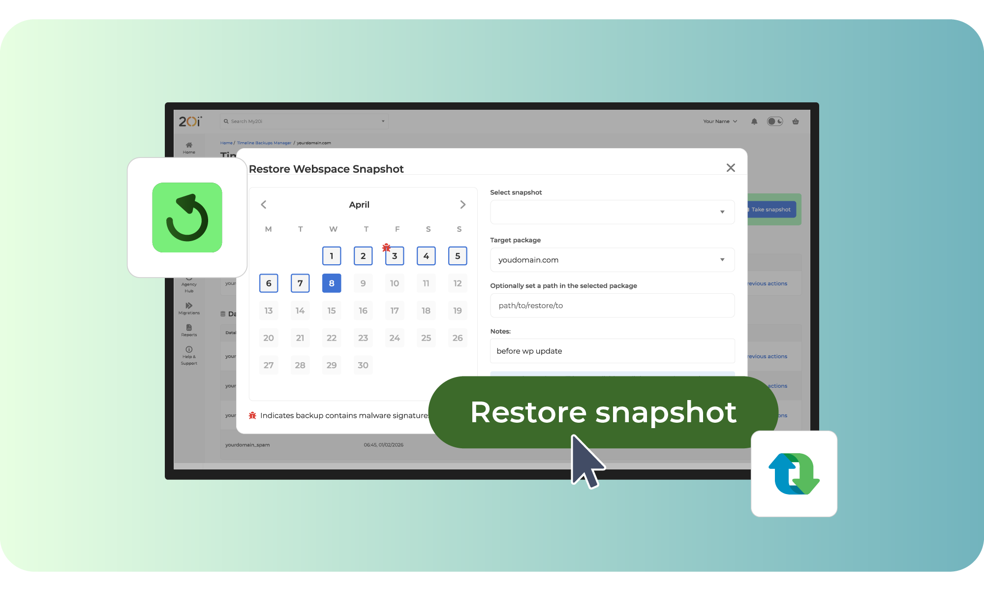 Timeline Backups Manager