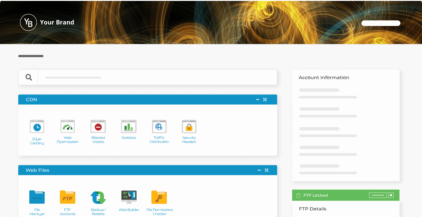 Powerful hosting control panel