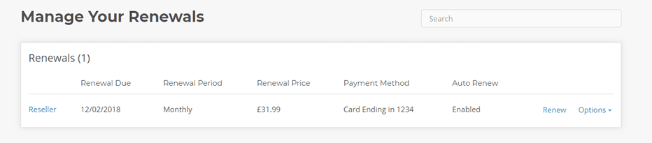 My20i Manage Your Renewals