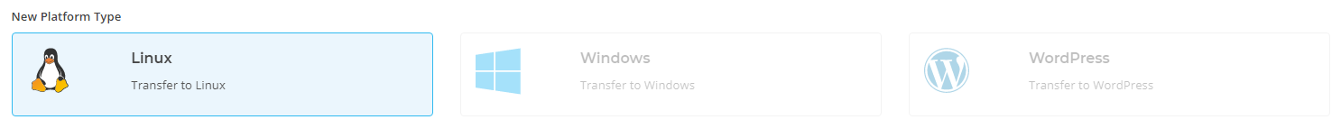 Platform choices: Linux, Windows, WordPress