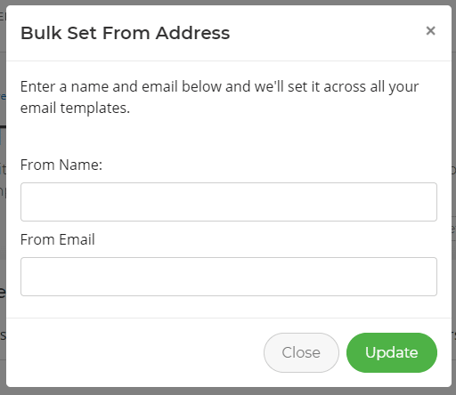 Updating your email 'from' address in bulk