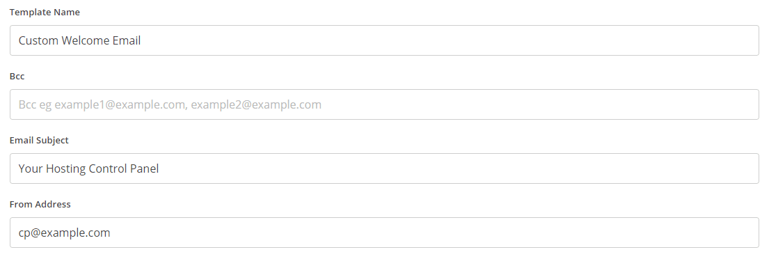 Changing from address on an individual email template