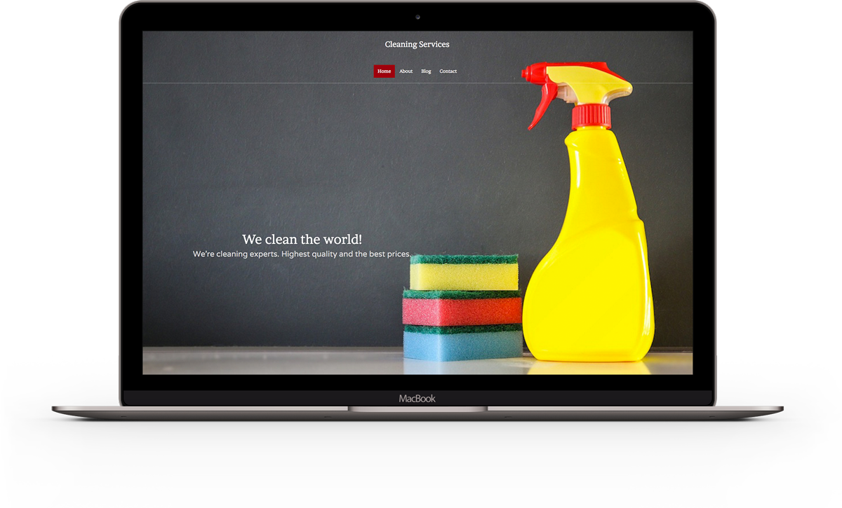 Cleaners Website Template