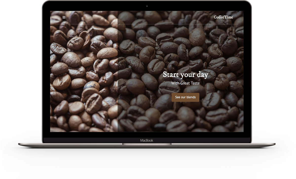 Coffee Shop Website Template