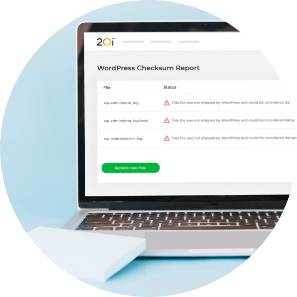 Wordpress tool for checksum report