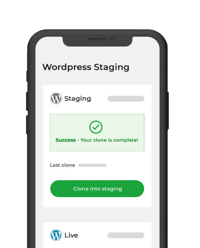 WordPress staging tool for fast and easy cloning your WP sites with just one click