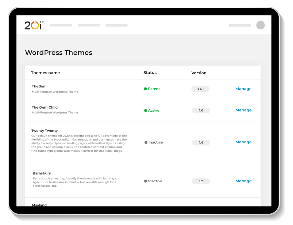 WordPress tools for easy theme management
