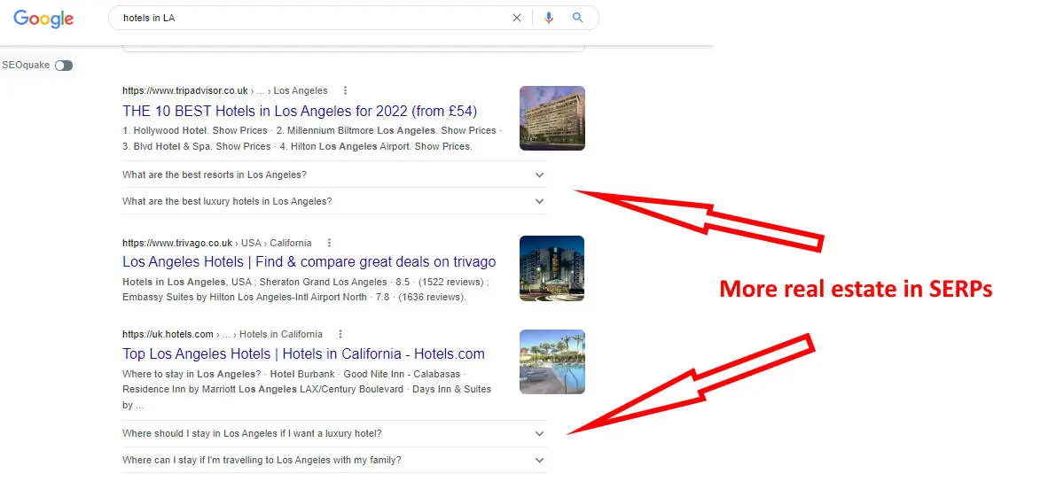 FAQ Schema markup for rich results in SERPS