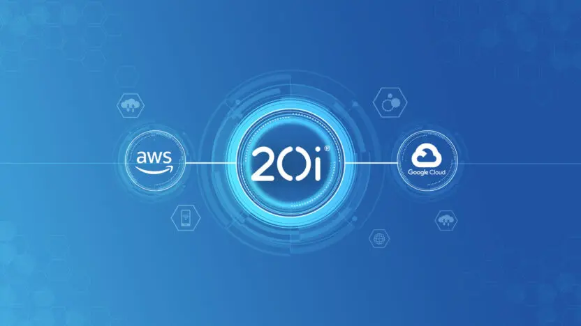 Amazon and Google Cloud Hosting through 20i title