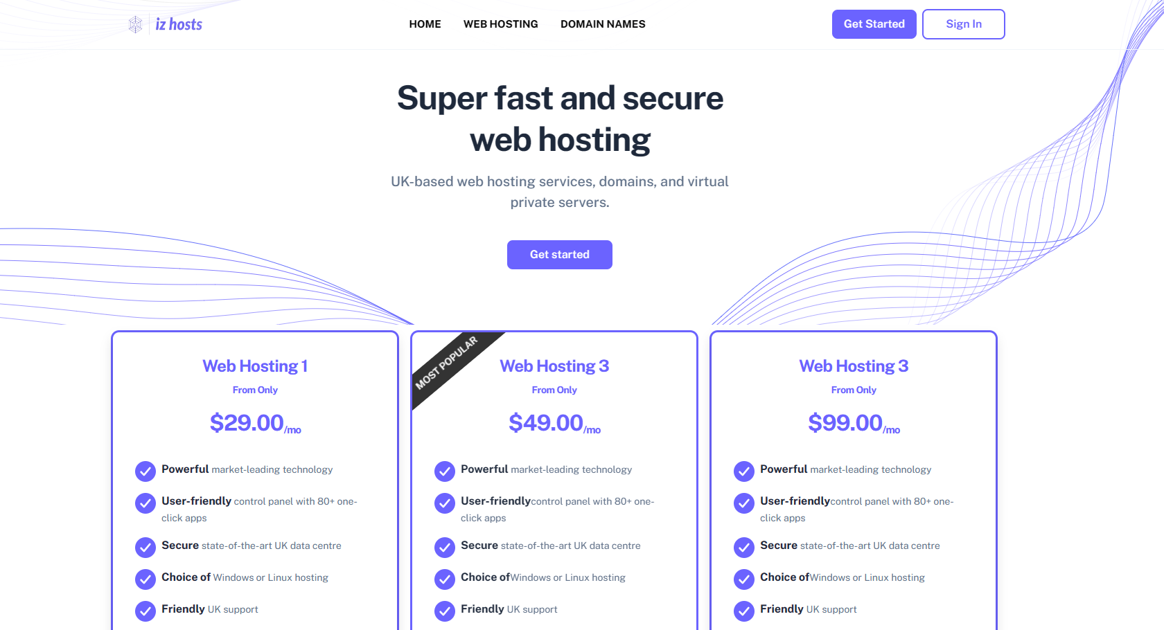 Izhost home page