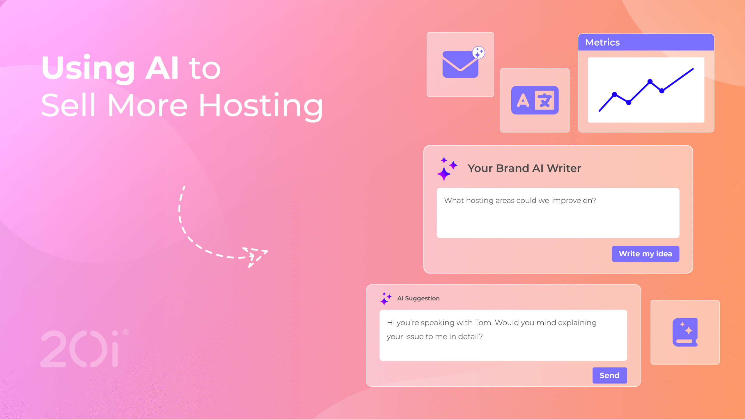 how to use AI to sell more web hosting