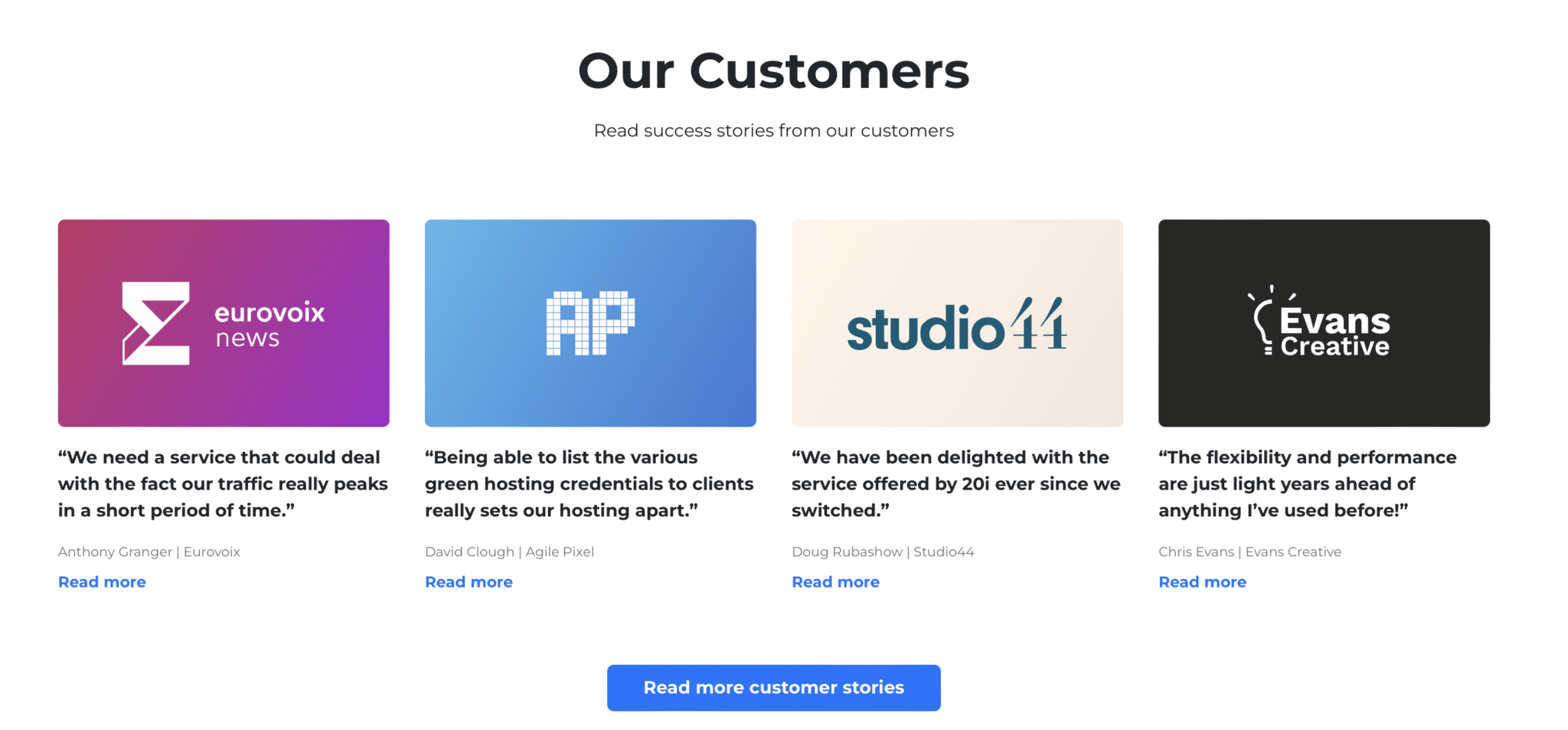List of 20i customer case studies