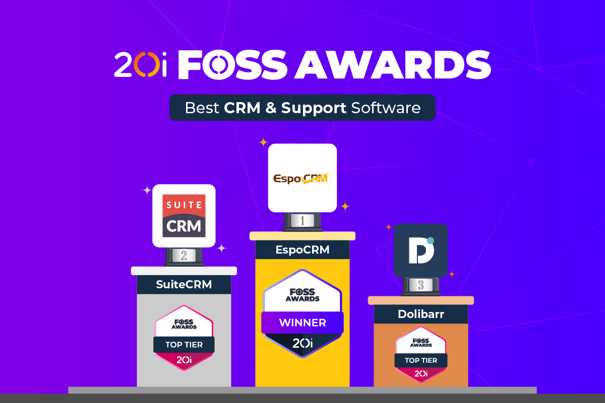 FOSS Awards 2025 Best CRM & Support Software