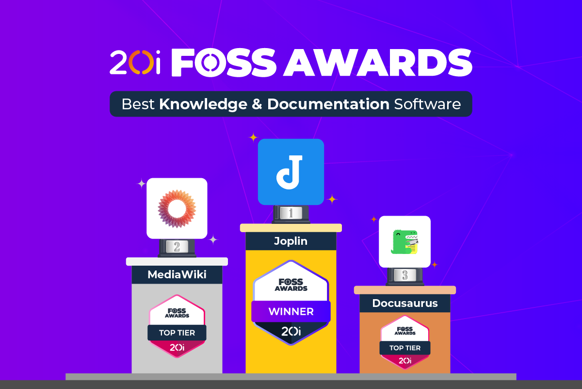 FOSS Awards 2025 Best Knowledge & Documentation Software