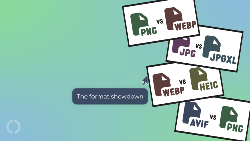 The Best HDR File Types for WordPress: The format showdown. Match cards of various image file types are depicted.