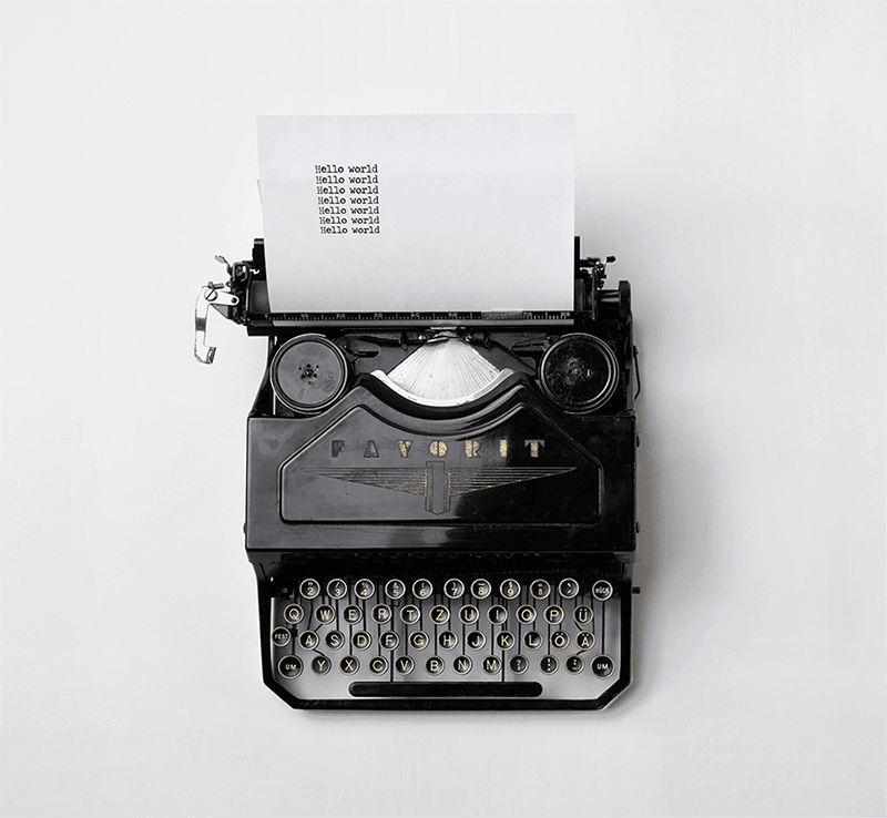 Vintage typewriter