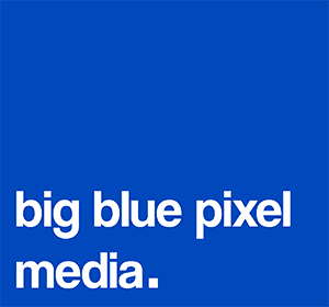 big blue pixel media logo