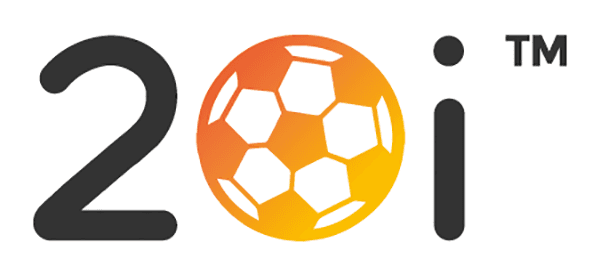 20i logo with a football