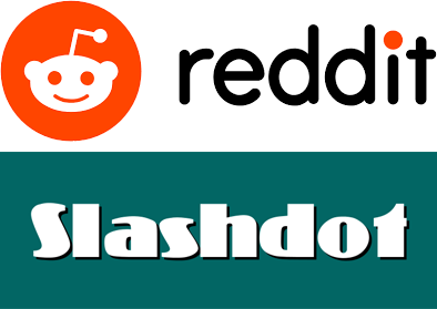 Reddit and Slashdot logos: not Dragons' Den