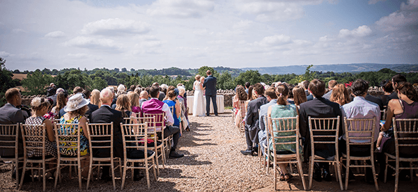 An outdoor ceremony