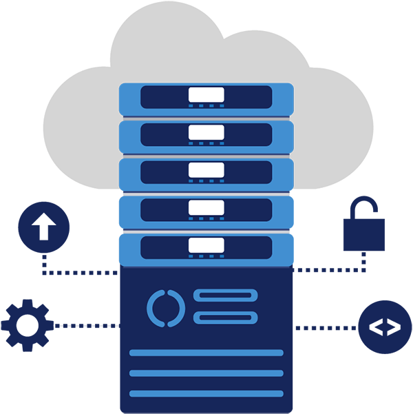 Virtual private server illustration