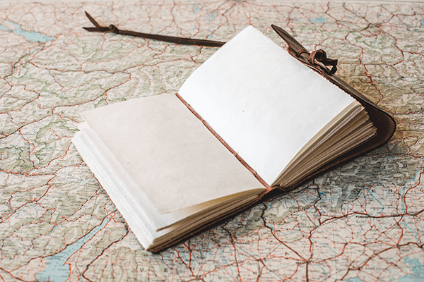 map with an empty journal
