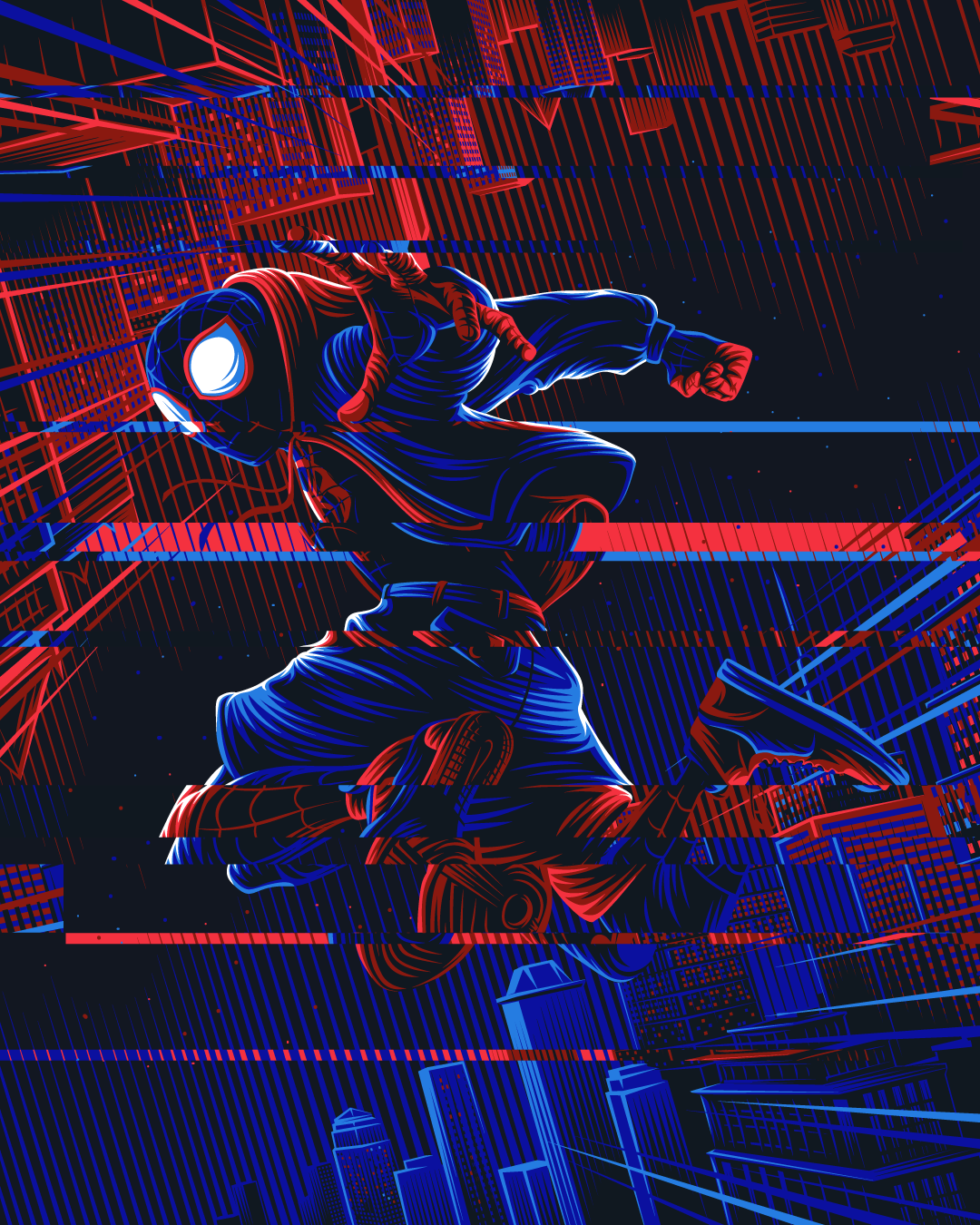 Spiderman: Into the Spiderverse movie poster fan art