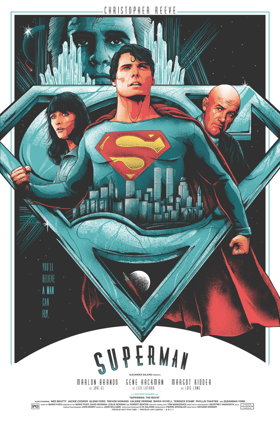 Superman fan art movie poster