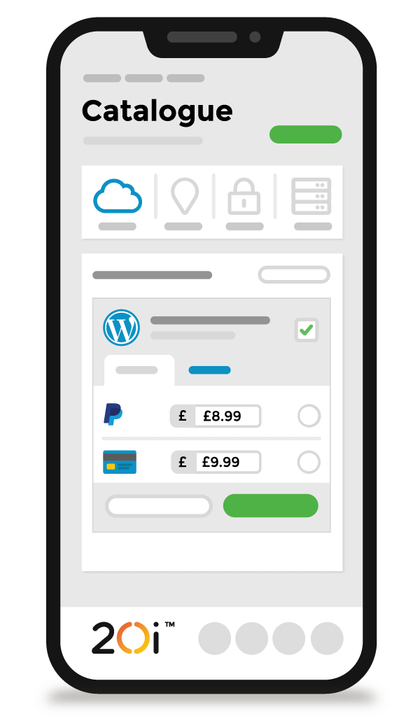 Presenting your services VPS product catalogue example