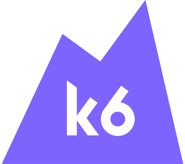 K6 logo: a tool for testing server speeds