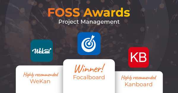 Focalboard was the winner in the project management category of the FOSS Awards 