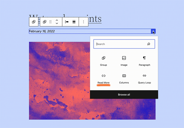 bloque leer más en wordpres