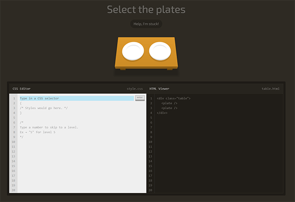 CSS Diner screenshot