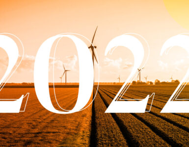 2022 over a wind farm farm in the countryside