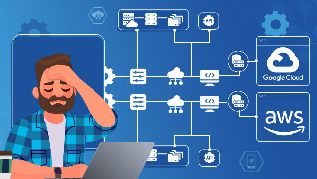 It's incredibly complex to set up a server for web hosting on AWS or GCP.