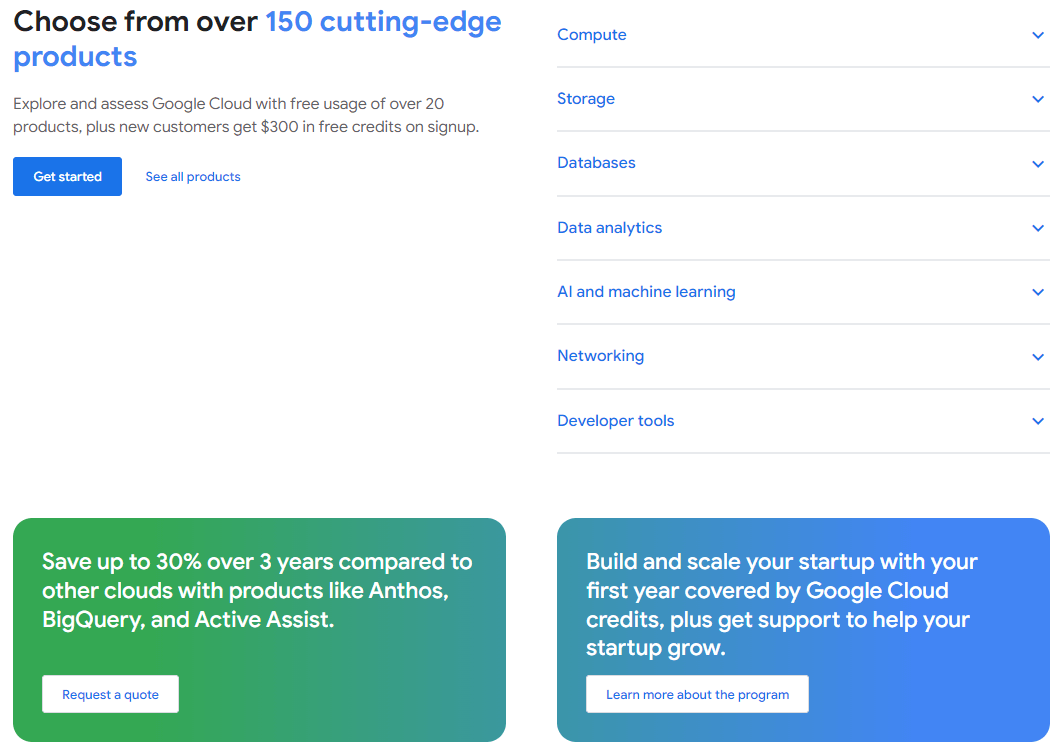 Google Cloud Platform: no web hosting option