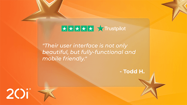 Todd describes My20i as 'beautiful, fully-functional and mobile-friendly'