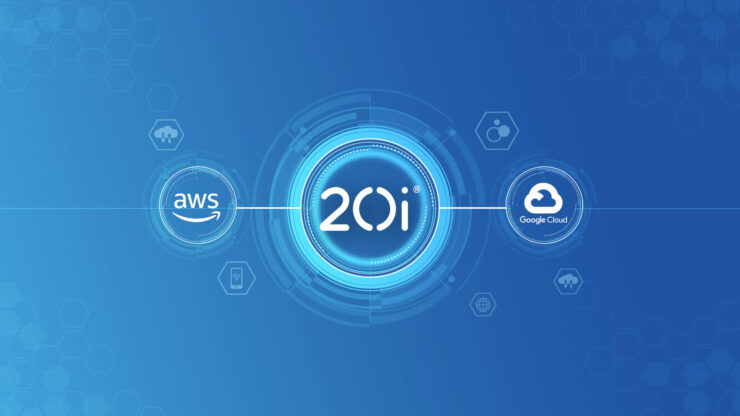 AWS and GCP cloud hosting with 20i