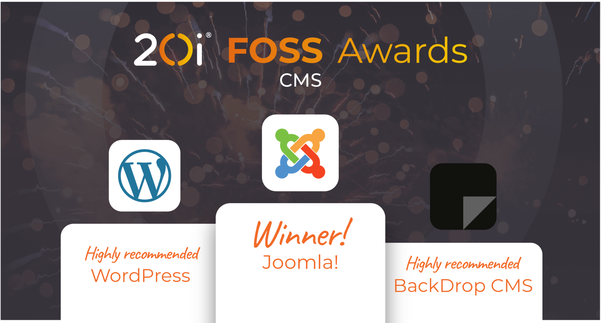 20i foss awards winners 2023 - cms category