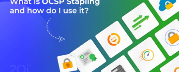 Graphic depicting OCSP stapling through having an icon of a padlock stapled to an image of an SSL certificate