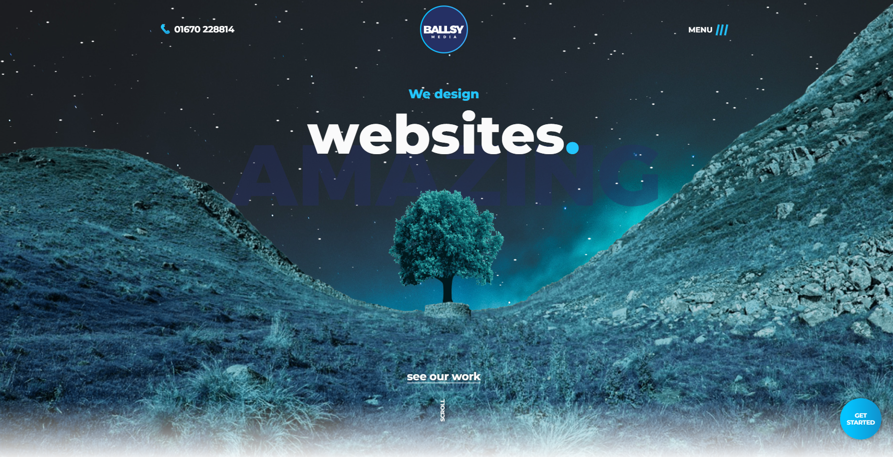 Ballsy Media Website Homepage
