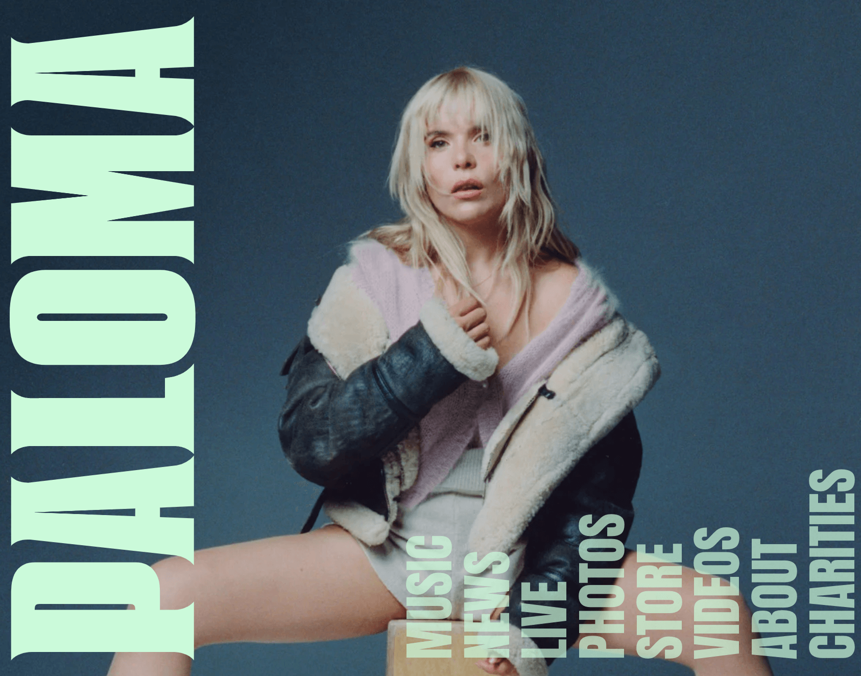 Screenshot of the Paloma Faith website by Agile Pixel