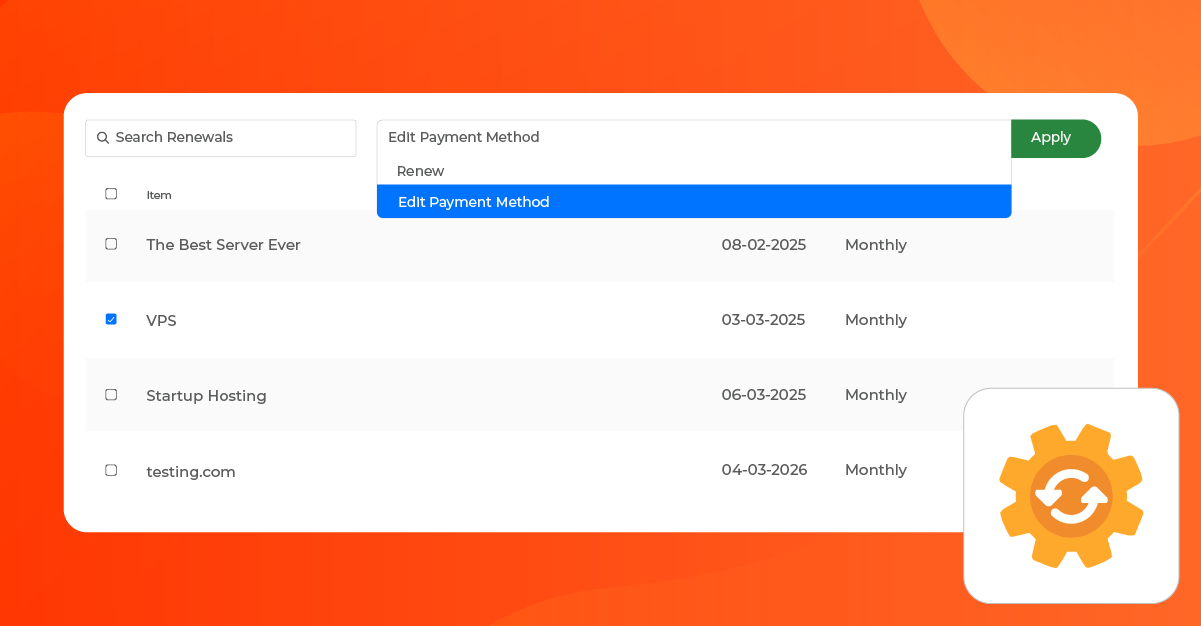 20i bulk update card renewal interface