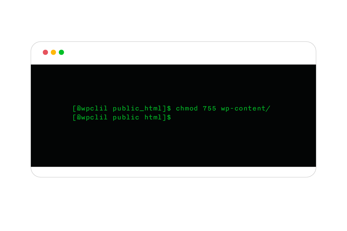 ssh chmod command