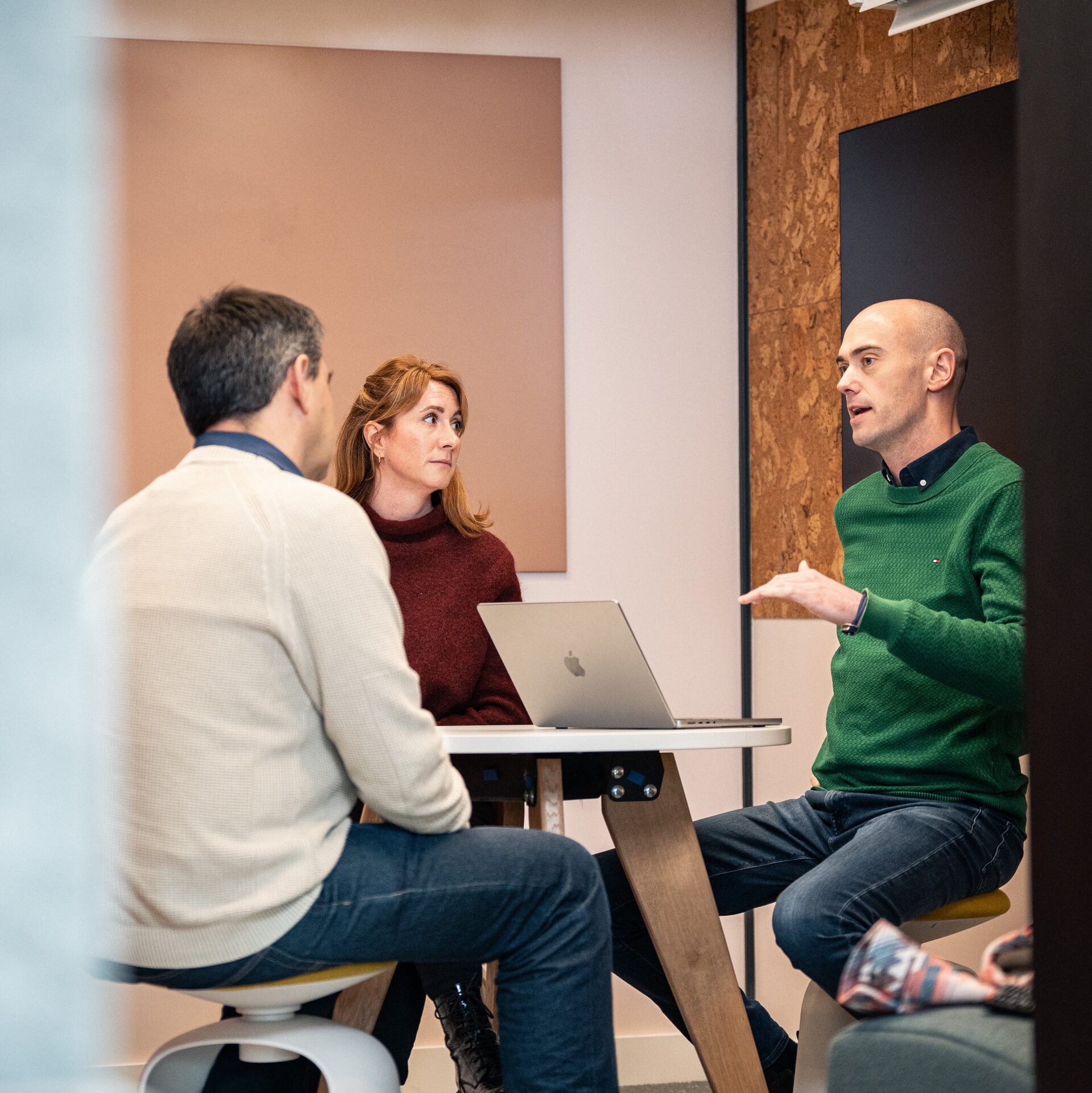 COBA staff in a meeting