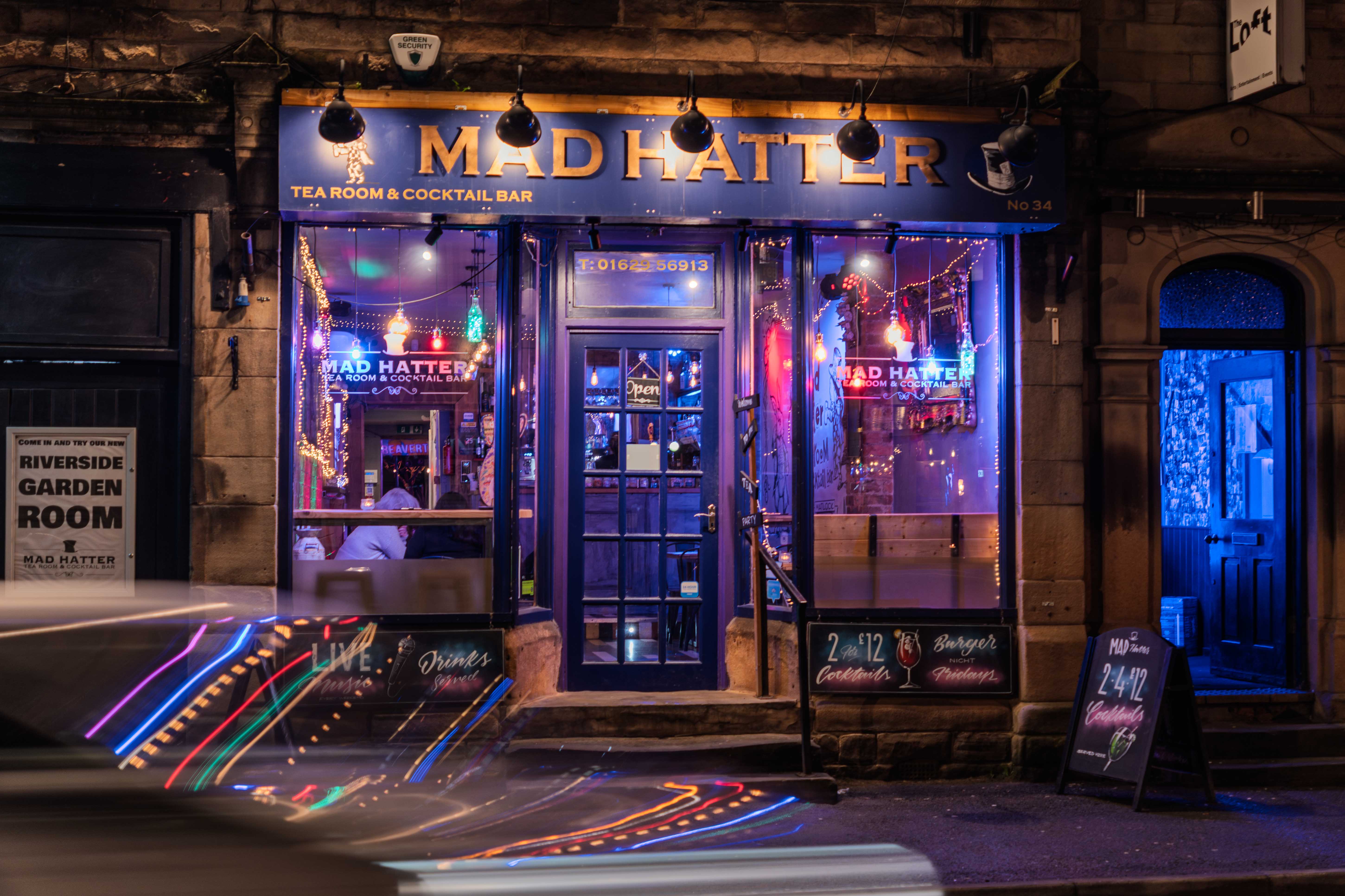 HDR image of bar at night time