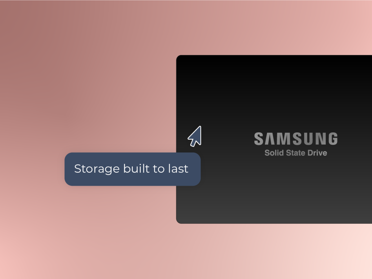 The SSD we use for hosting: the Samsung PM897 - 20i®