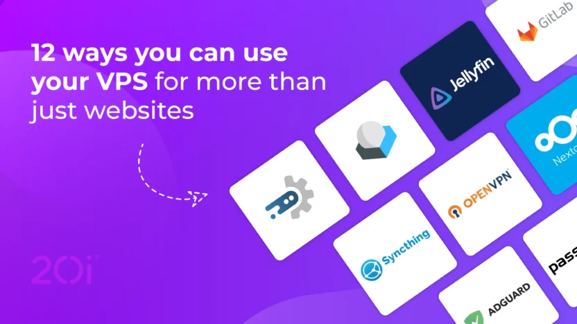 12 ways you can use your VPS for more than just websites. Icons are shown for various free, open source software