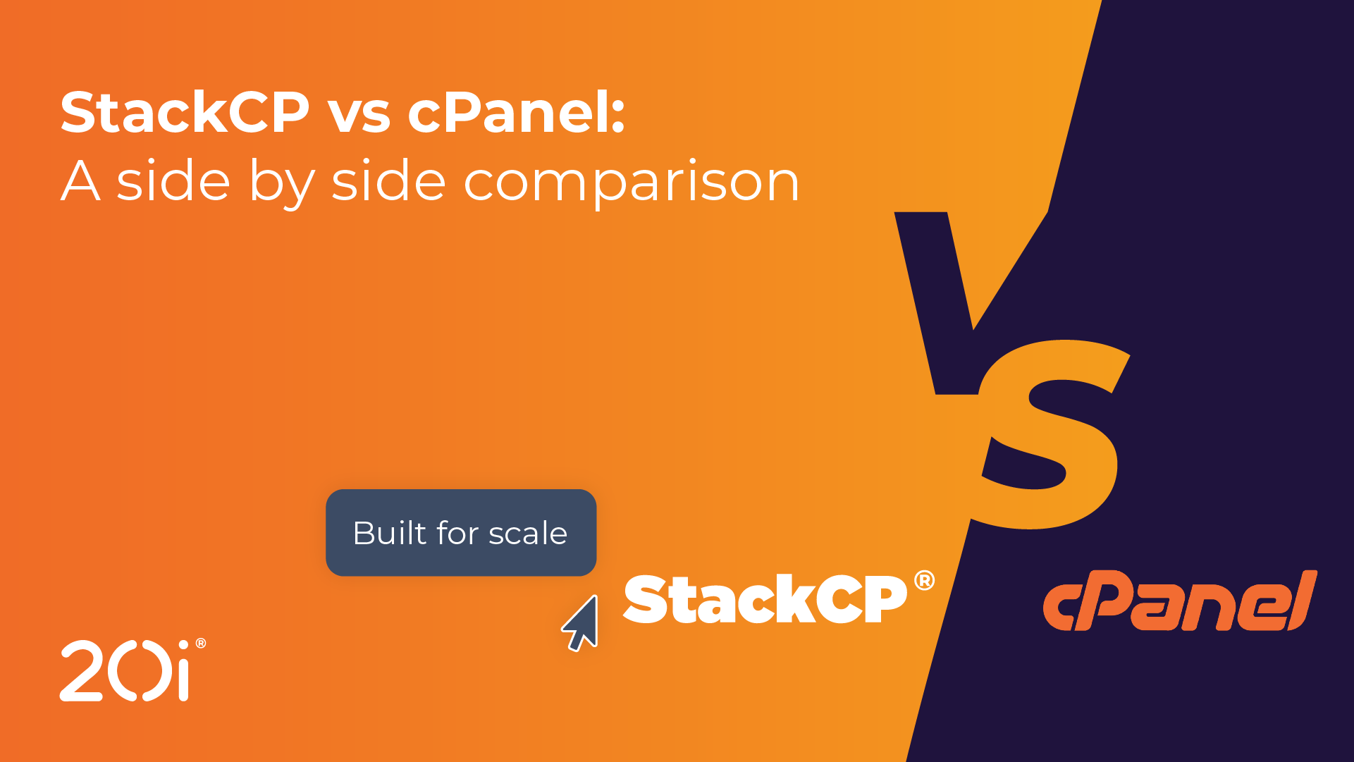 StackCP vs cPanel: A side by side comparison - 20i®