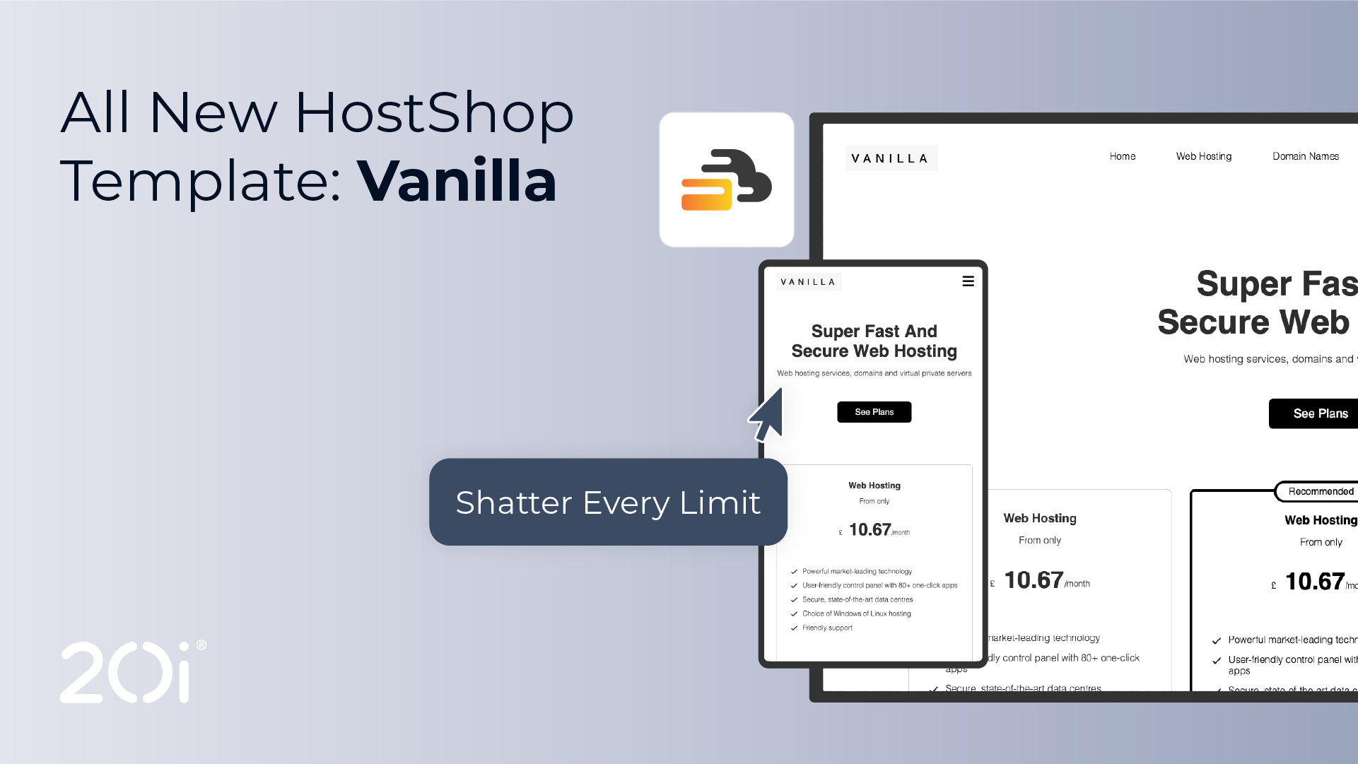 Introducing Vanilla: A Free, Minimalist HostShop Template - 20i®